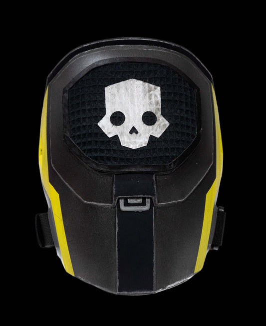 Helldivers Shoulders detailed sci-fi shoulder pauldron with white skull insignia cosplay armour