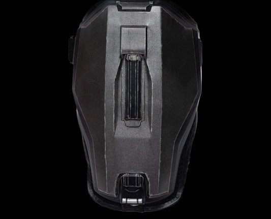 Helldivers Thighplates angled view futuristic leg armour piece durable 3D printed Helldivers armour cosplay