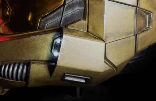 Halo Master Chief Helmet side view exterior green Spartan Mjolnir armour helmet detailed cosplay prop