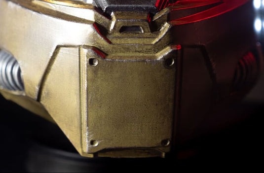 Halo Master Chief Helmet front view green Spartan Mjolnir armour helmet detailed cosplay prop chin panel detail