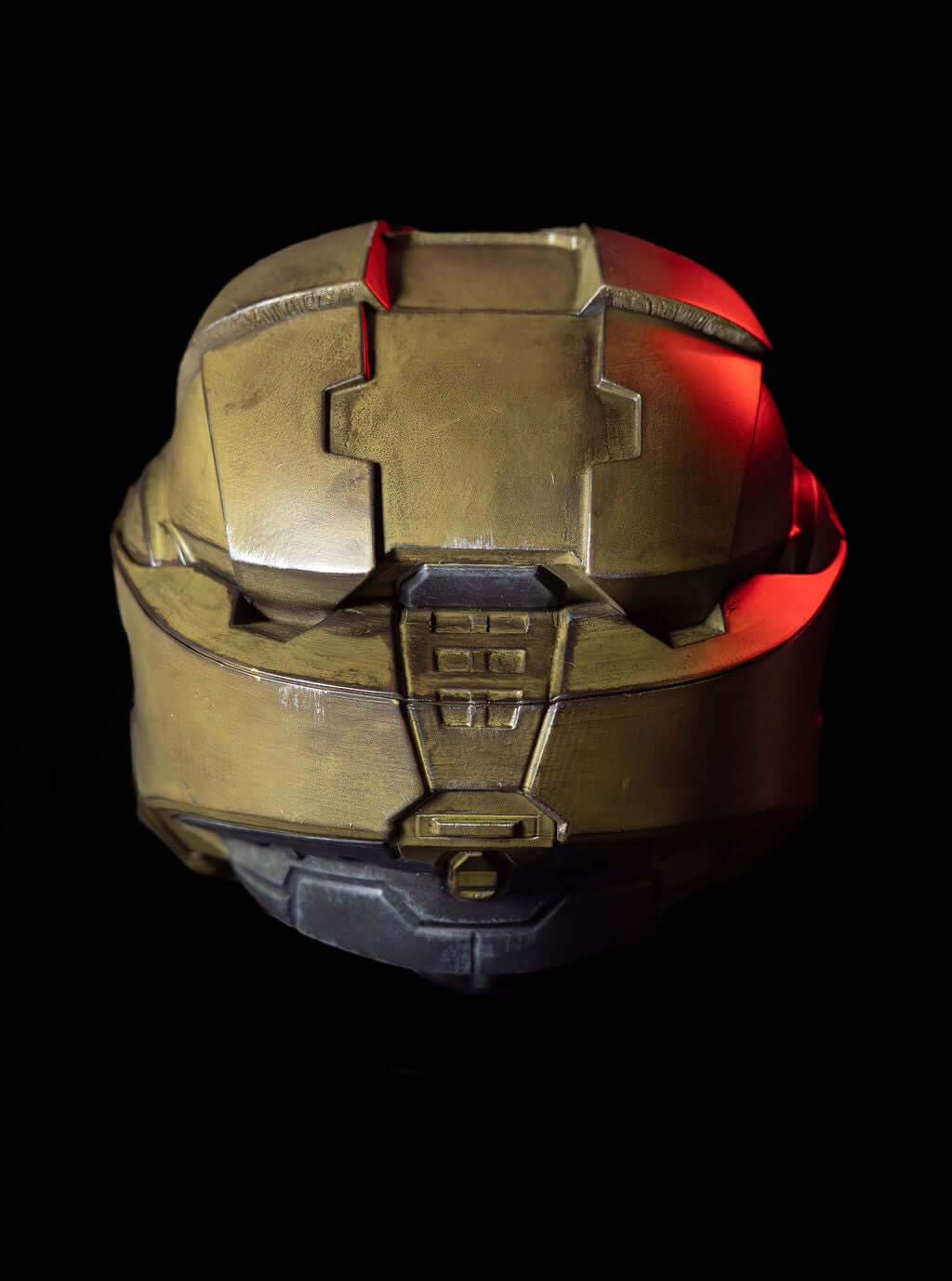 Halo Master Chief Helmet rear view detailed Spartan Mjolnir helmet high quality cosplay prop