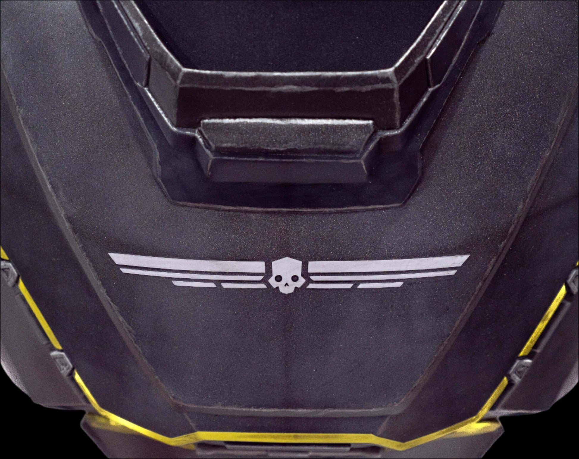 Helldivers Chestplate Armor close up chest detail tactical panel lines high detail Helldivers cosplay armour