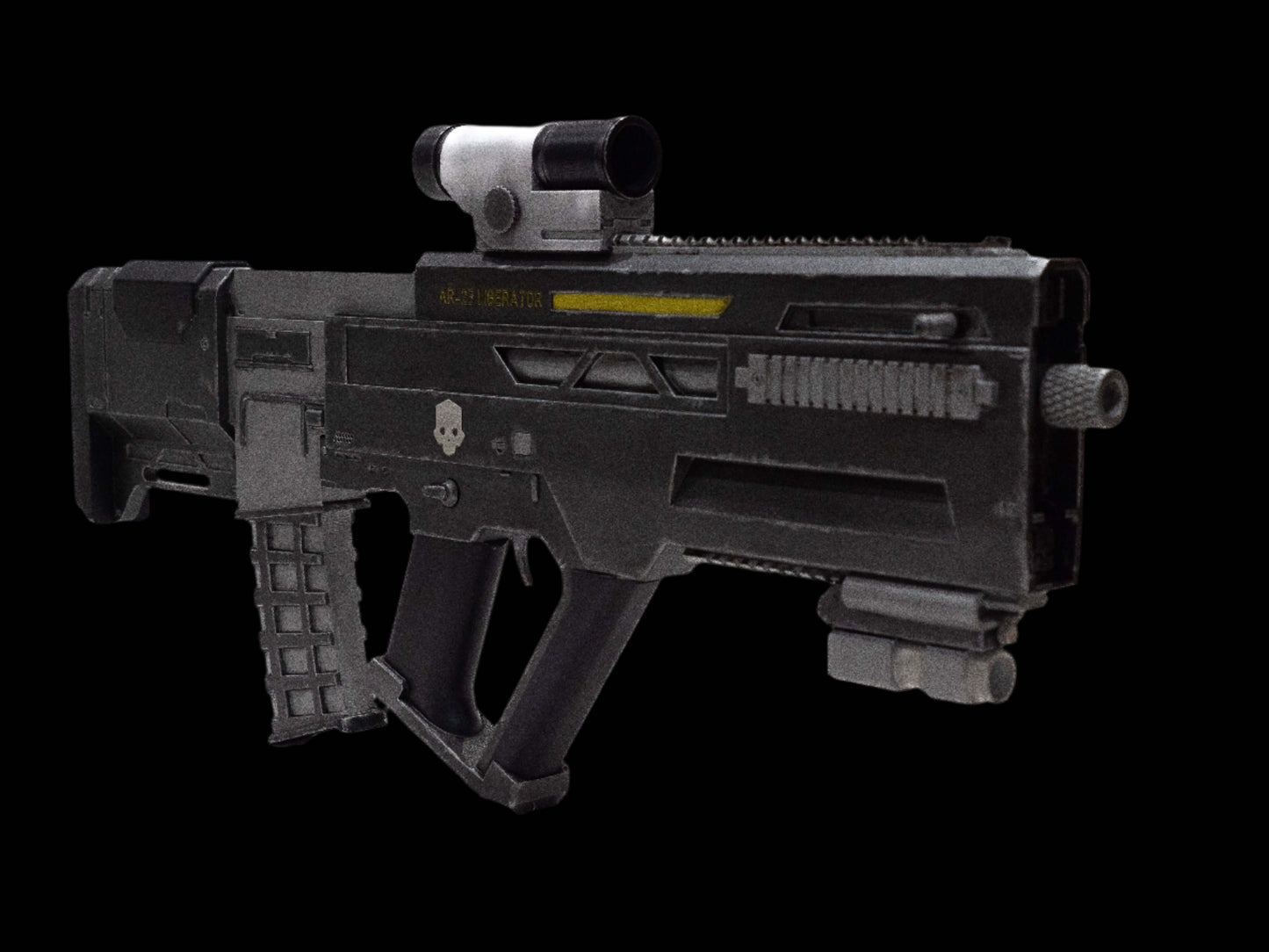 Helldivers Liberator Prop side view detailed sci fi rifle cosplay prop Helldivers weapon replica