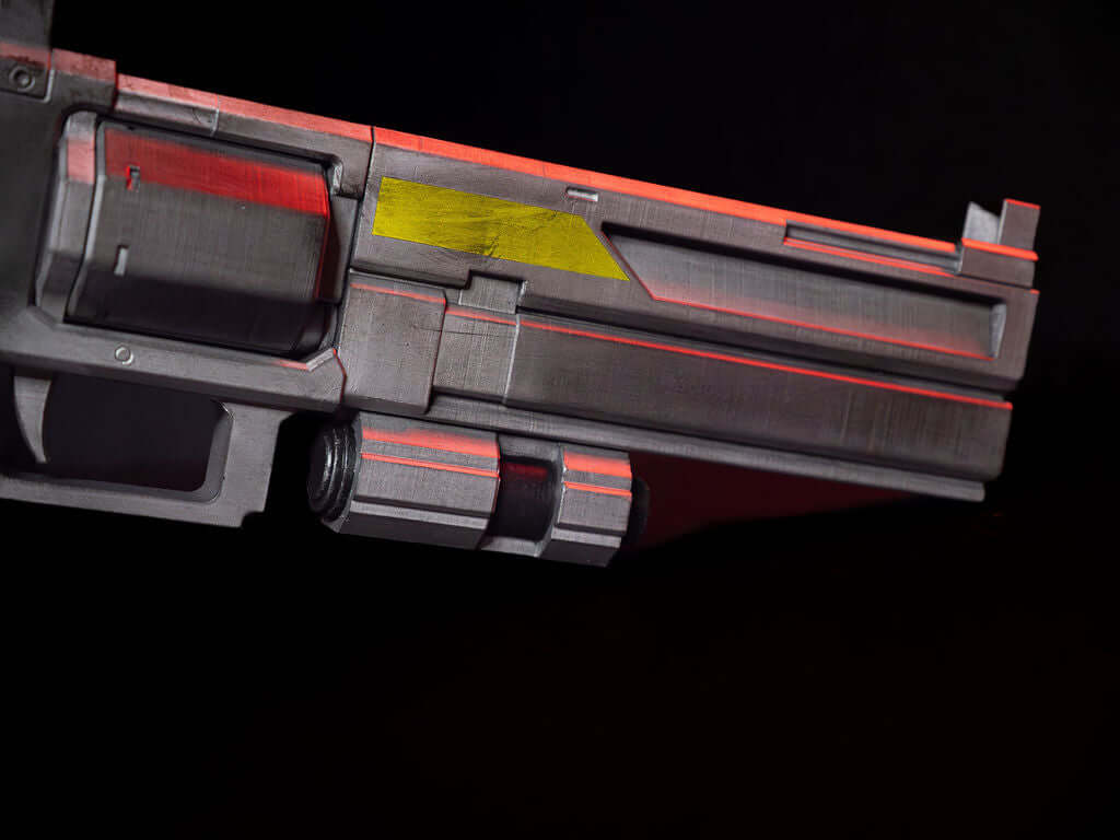 Helldivers P4 Senator Prop close up body detail sci fi sidearm replica high quality cosplay prop