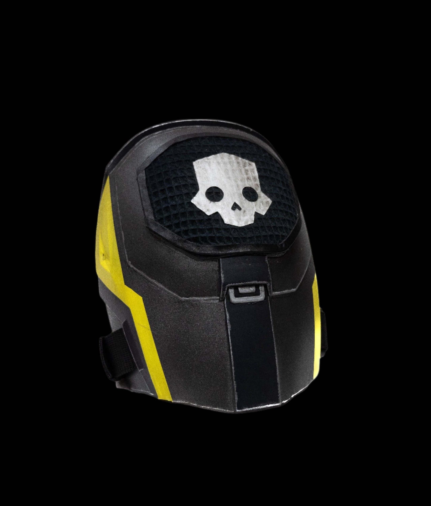 Helldivers Shoulders black and yellow skull emblem shoulder armour cosplay prop