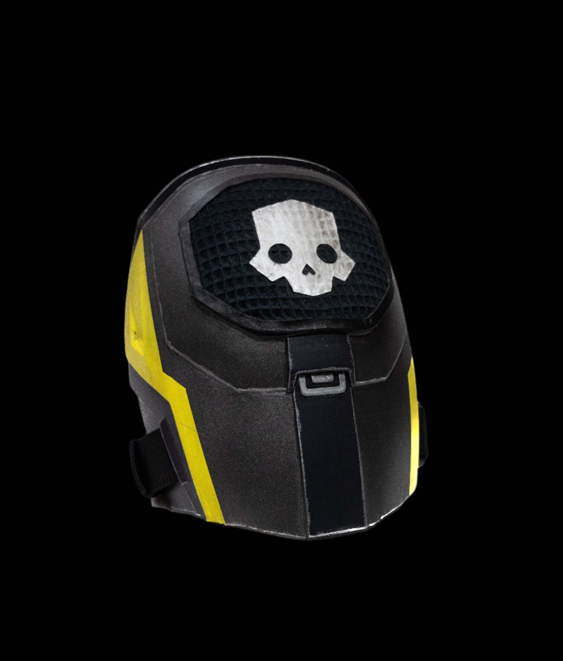 Helldivers Shoulders black and yellow skull emblem shoulder armour cosplay prop