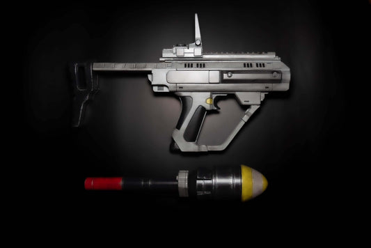 Helldivers Ultimatum Prop side view detailed sci fi cosplay prop Helldivers weapon replica