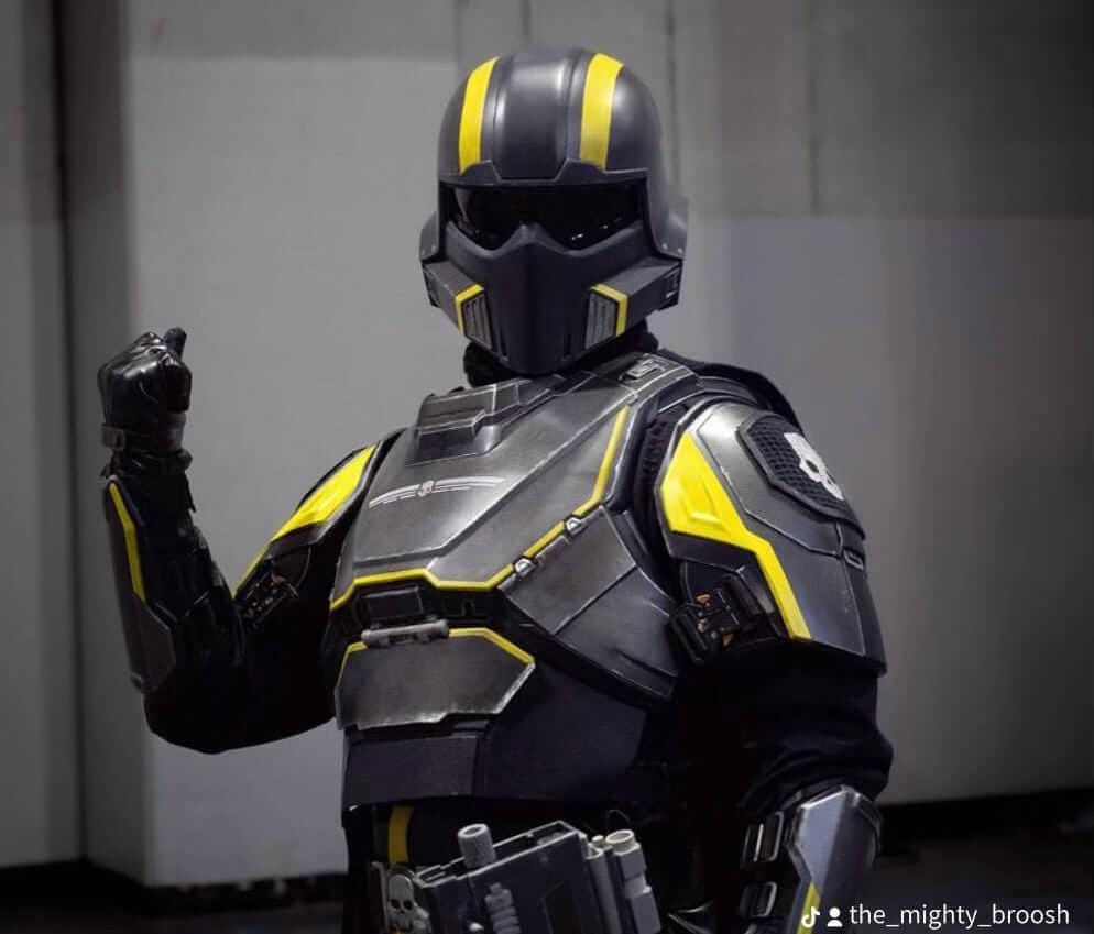 Helldivers Helmet – 3D Printed & Hand-Painted | Cosplay Armor - Suit up with our authentic Helldivers Helmet – Printed & Painted, perfect for cosplay or display!
