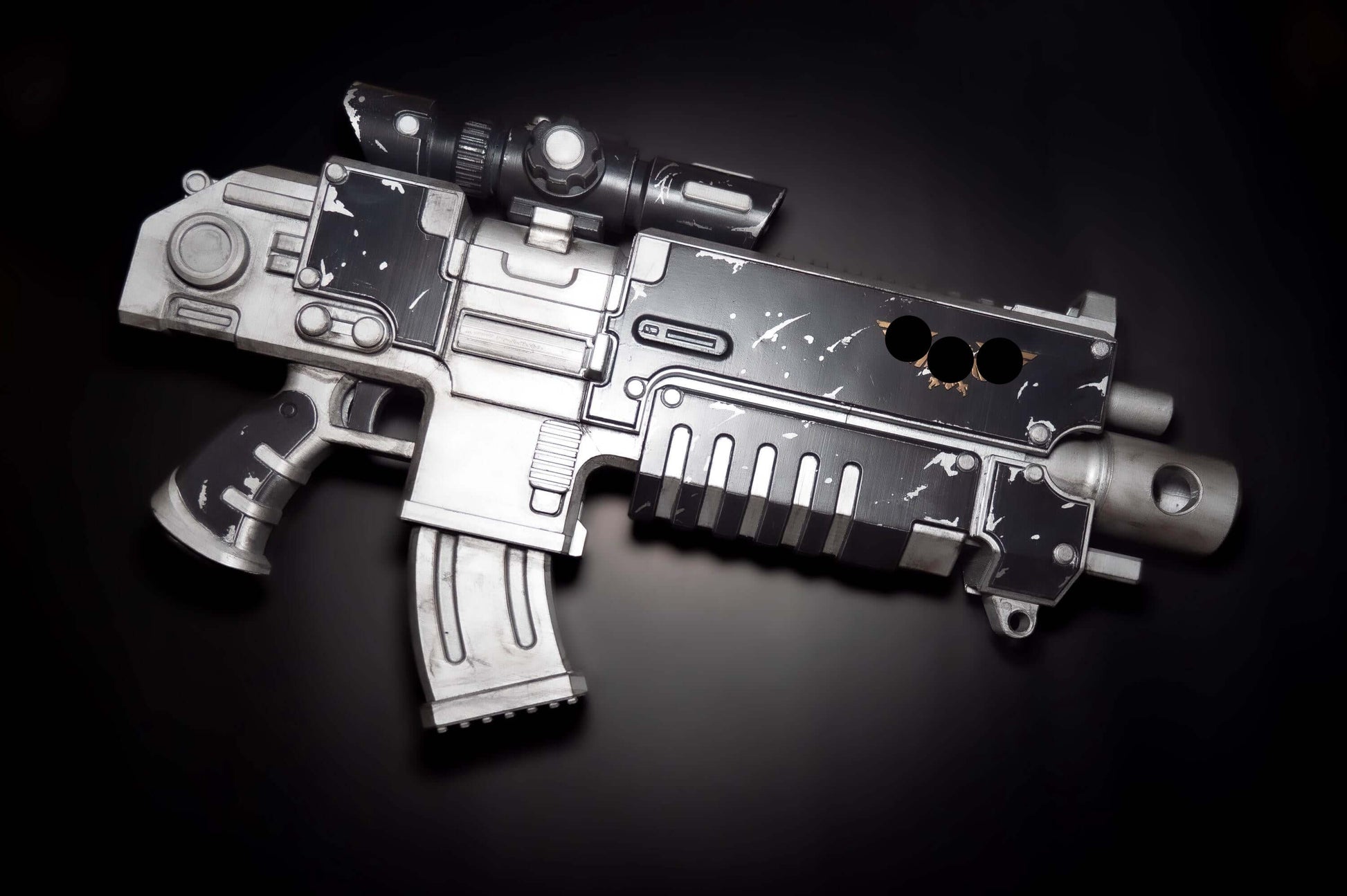 Sci-Fi Bolt Prop – 3D Printed & Hand-Painted | Cosplay Prop - Upgrade your cosplay with our stunning Sci-Fi Bolt Prop – Printed & Painted, hand-painted for a dark, tactical look. Perfect for collectors and cosplayers!