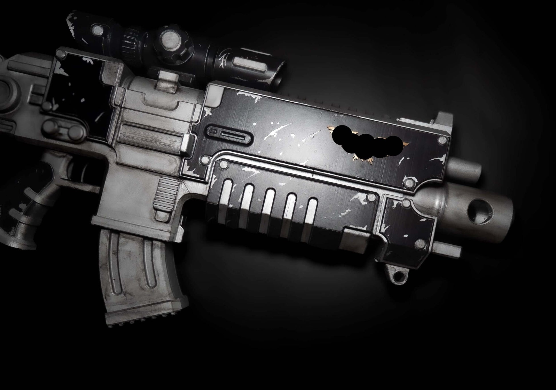 Sci-Fi Bolt Prop – 3D Printed & Hand-Painted | Cosplay Prop - Upgrade your cosplay with our stunning Sci-Fi Bolt Prop – Printed & Painted, hand-painted for a dark, tactical look. Perfect for collectors and cosplayers!