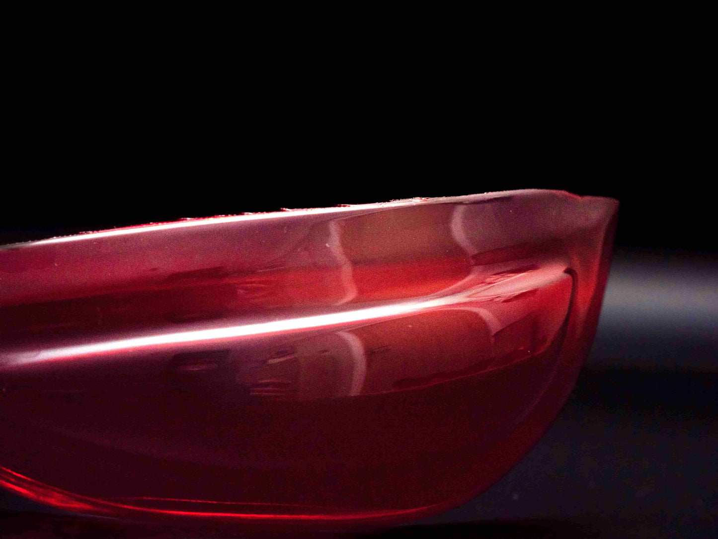 Primaris Inspired Helmet Visor close up side profile high detail red sci fi visor piece
