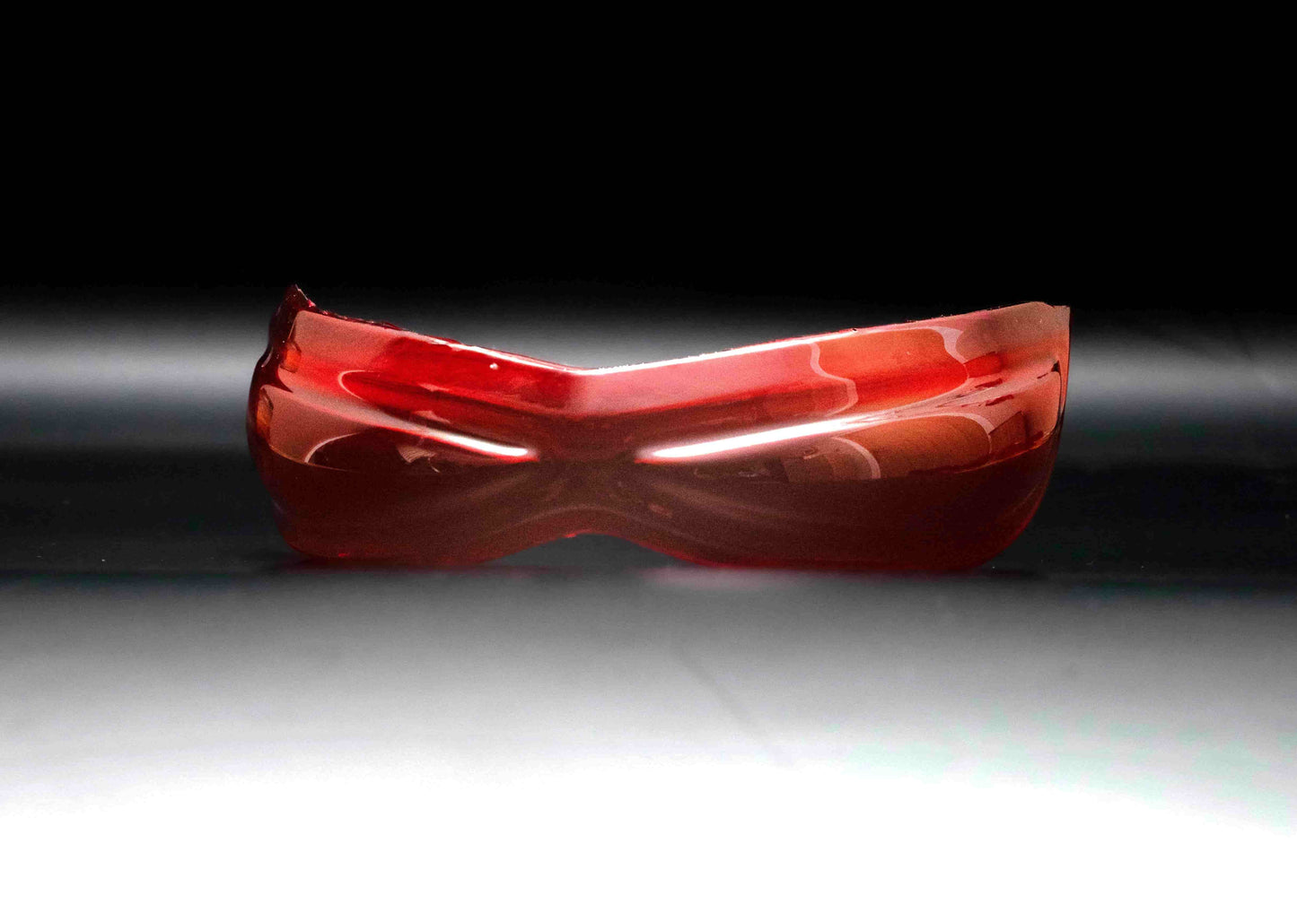Primaris Inspired Helmet Visor front angle red futuristic armour visor wearable cosplay part