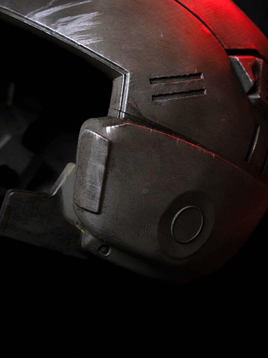 Starship Troopers Helmet rear side angle tactical infantry helmet movie inspired cosplay armour
